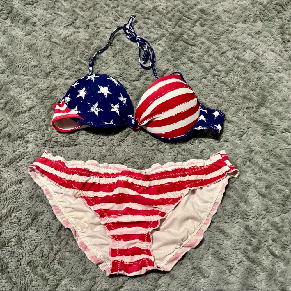 Patriotic Stars and Stripes Bikini